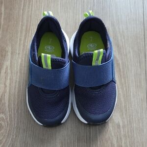 Athletic Works Navy and Lime Kids Sneakers